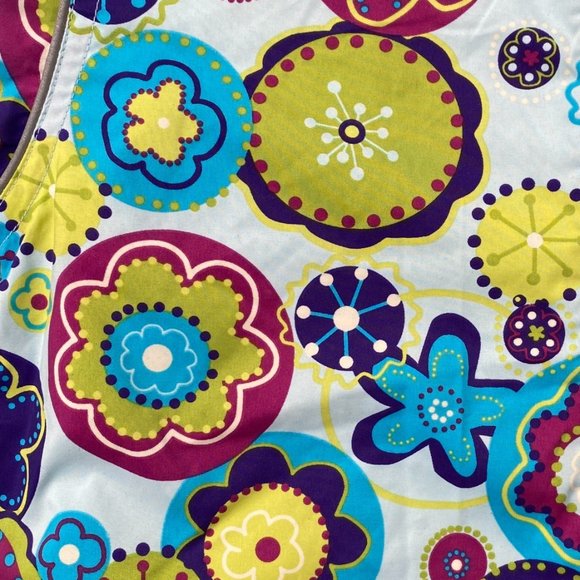 Hanna Andersson Floral Quilted One-Piece Snowsuit Double Zip Funky-18-24 mos - Picture 15 of 16